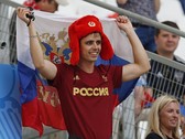 Болельщики сборной России на матче с Англией